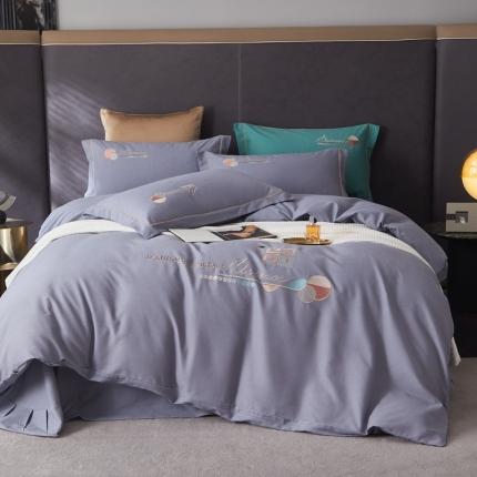 91家纺网 家纺一手货源 找家纺 （总）惠居家2022新款全棉磨毛四件套-简希