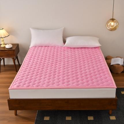 91家纺网 家纺一手货源 找家纺 索弗莱 2022新款 加厚宽边牛奶绒床垫 恐龙