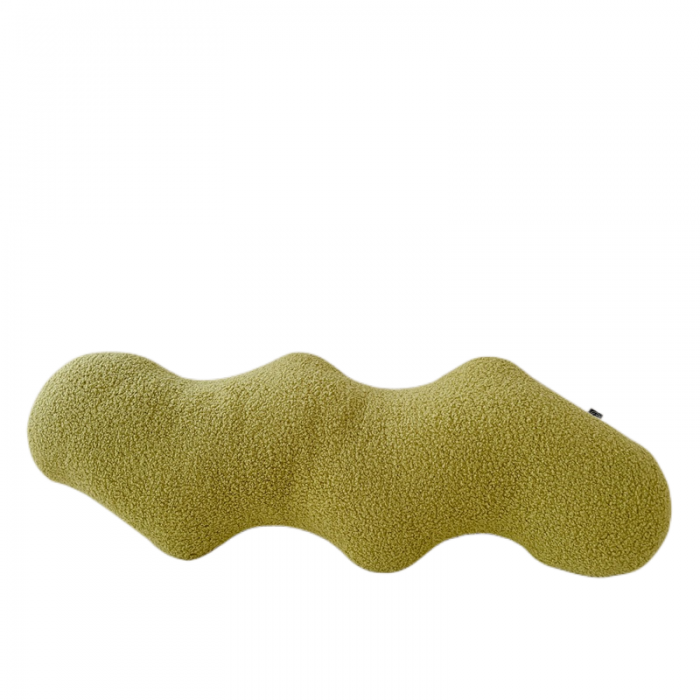 91家纺网 家纺一手货源 找家纺 美茉 2022新款泰迪绒异形抱枕 抹茶（弯弯一个）