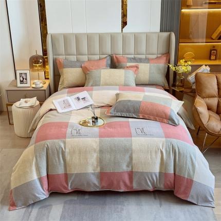 91家纺网 家纺一手货源 找家纺 凯磊家纺   2022新款.磨毛四件套 向往