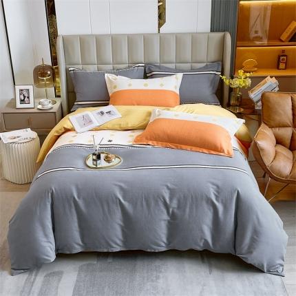 91家纺网 家纺一手货源 找家纺 凯磊家纺   2022新款.磨毛四件套 悦动时光