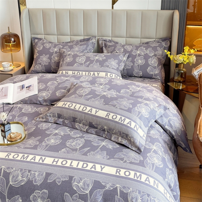 91家纺网 家纺一手货源 找家纺 凯磊家纺   2022新款.磨毛四件套 林间晨曲