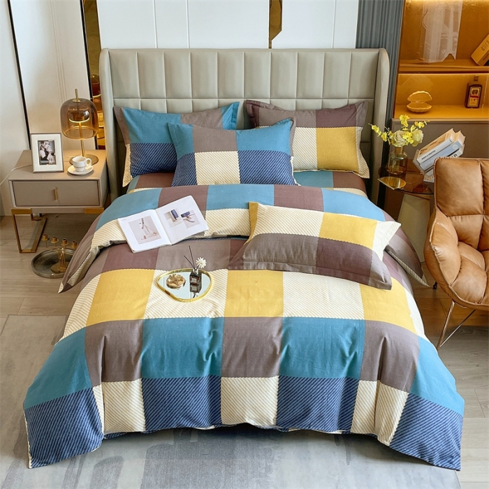 91家纺网 家纺一手货源 找家纺 凯磊家纺   2022新款.磨毛四件套 魔方城