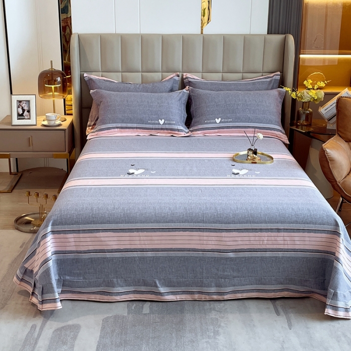 91家纺网 家纺一手货源 找家纺 凯磊2022新款.磨毛单床单 快乐时光