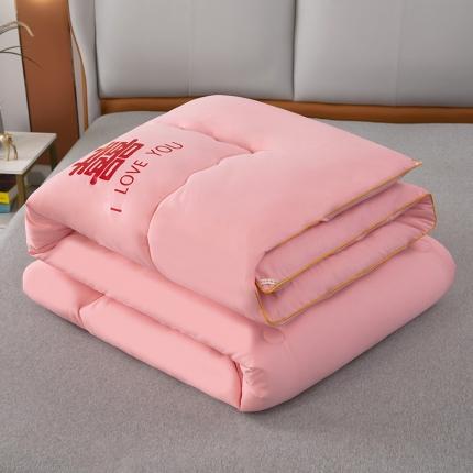 91家纺网 家纺一手货源 找家纺 （总）飞翔 2023新款磨毛大豆被婚庆被子冬被