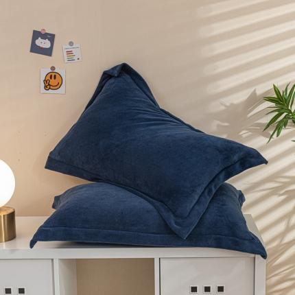 91家纺网 家纺一手货源 找家纺 （总）好阁 2022新款200g纯色牛奶绒单品枕套