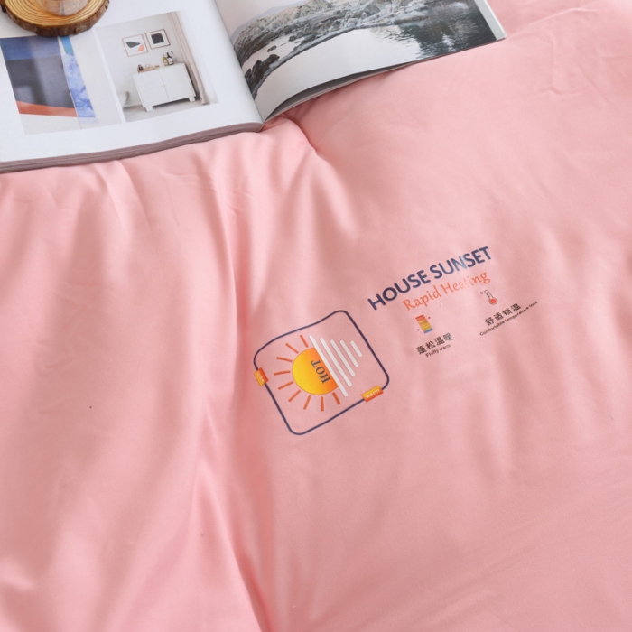 91家纺网 家纺一手货源 找家纺 德芙素色简约日式水洗棉被芯整张仿丝棉春秋被保暖冬被包质检 波尔多红Bordeaux Red