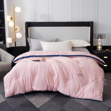 （总）薇玛仕 2023新款立体水洗磨毛亲肤牛奶大豆被冬被