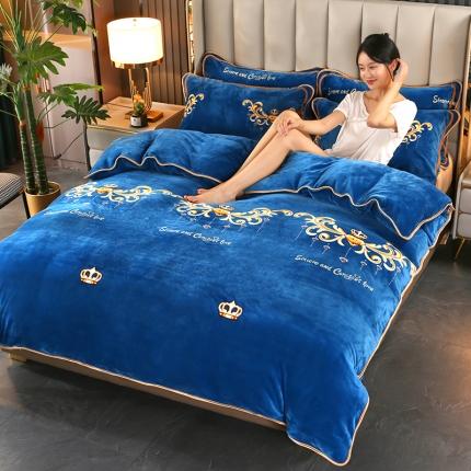 91家纺网 家纺一手货源 找家纺 （总）佳一 2022新款230g保暖牛奶绒单被套