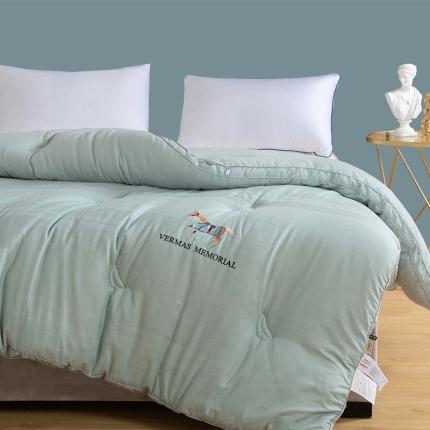 91家纺网 家纺一手货源 找家纺 （总）薇玛仕 2023新款A类母婴抗菌绣花大豆被冬被