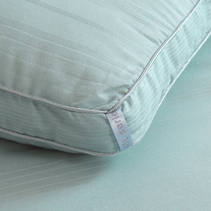 91家纺网 家纺一手货源 找家纺 薇玛仕 2023新款A类母婴抗菌绣花大豆被冬被 水蓝