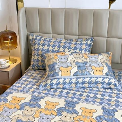 91家纺网 家纺一手货源 找家纺 凯磊2022新款.磨毛系列单枕套 48*74cm/对欢乐熊