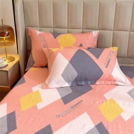 91家纺网 家纺一手货源 找家纺 凯磊2022新款.磨毛系列单枕套 48*74cm/对 星晴