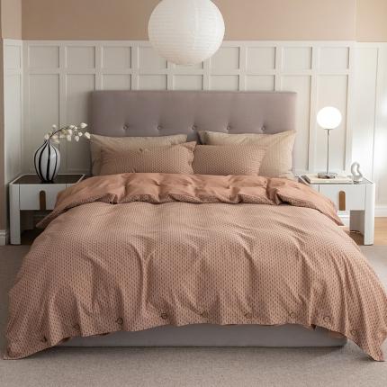 91家纺网 家纺一手货源 找家纺 华超针织 2022新款满天星提花四件套 满天星 南瓜