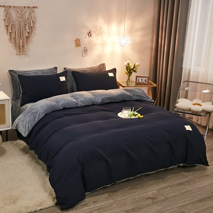 91家纺网 家纺一手货源 找家纺 （总）啊雅家居 2025新款水洗棉+牛奶绒三件套四件套