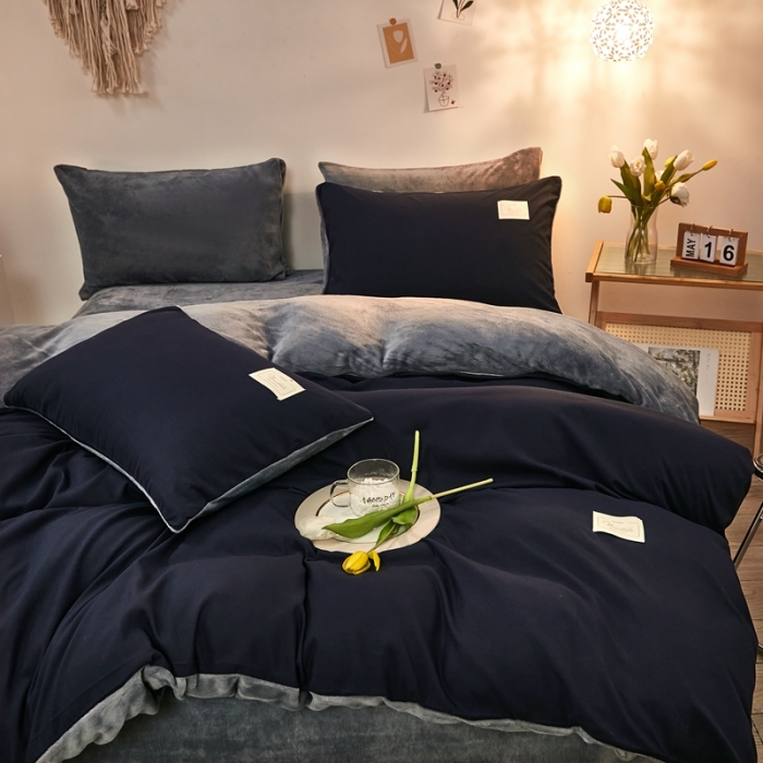 91家纺网 家纺一手货源 找家纺 （总）啊雅家居 2025新款水洗棉+牛奶绒三件套四件套