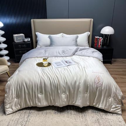 91家纺网 家纺一手货源 找家纺 桂雅居 2022新款黄金蚕丝鲜豆被 红酒白