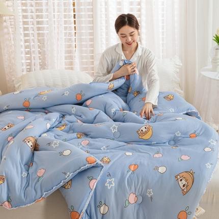 91家纺网 家纺一手货源 找家纺 （总）芯恋 2025款针织棉大豆被子被芯春秋加厚冬被直播