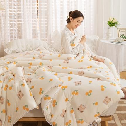 91家纺网 家纺一手货源 找家纺 （总）芯恋 2025款针织棉大豆被子被芯春秋加厚冬被直播