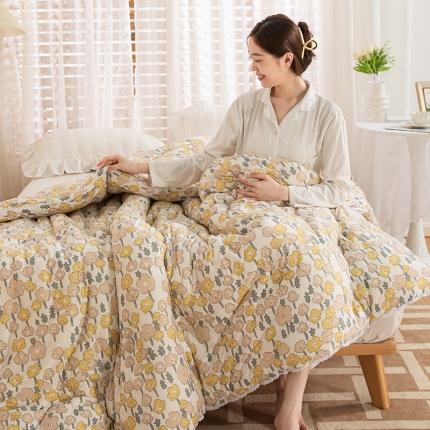 91家纺网 家纺一手货源 找家纺 （总）芯恋 2025款针织棉大豆被子被芯春秋加厚冬被直播