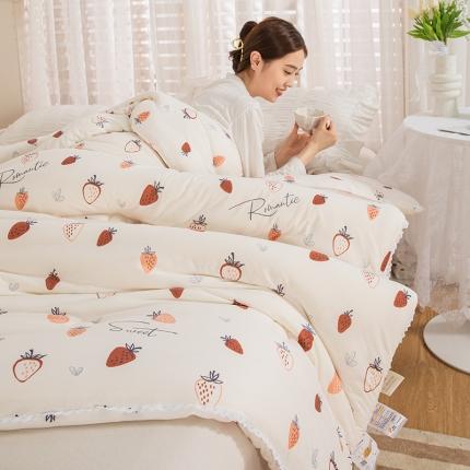 91家纺网 家纺一手货源 找家纺 （总）芯恋 2025款针织棉大豆被子被芯春秋加厚冬被直播