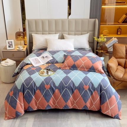 91家纺网 家纺一手货源 找家纺 凯磊家纺 2022新款.磨毛系列--单被套 彼岸