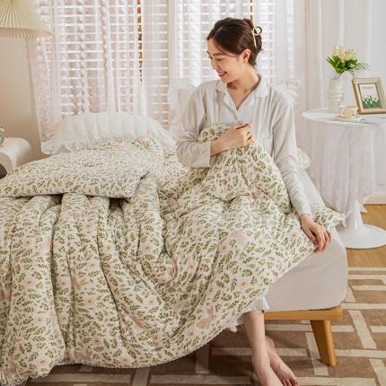 芯恋 2025新款针织棉大豆被子被芯春秋加厚冬被春日物语
