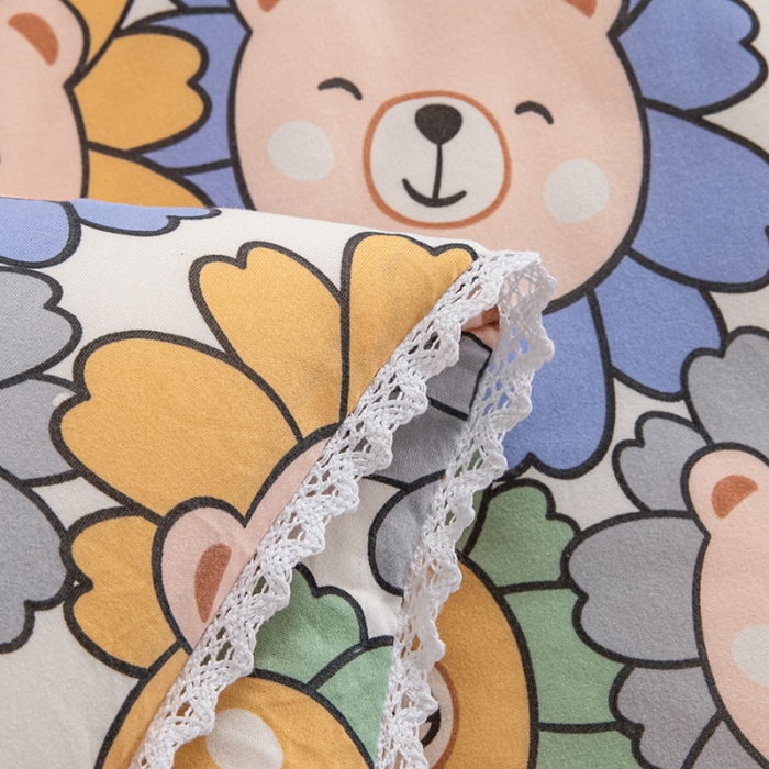 91家纺网 家纺一手货源 找家纺 芯恋 2025新款针织棉大豆被子被芯春秋加厚冬被 呆萌熊