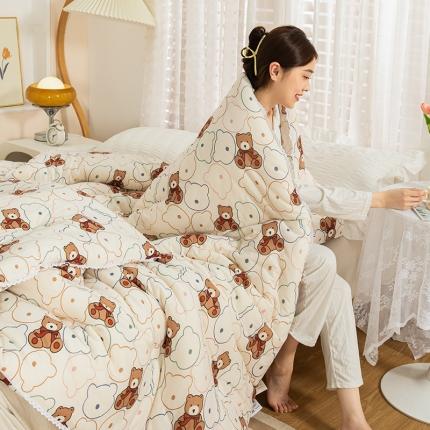 芯恋 2025款针织棉大豆被子被芯春秋加厚冬被 活力小熊