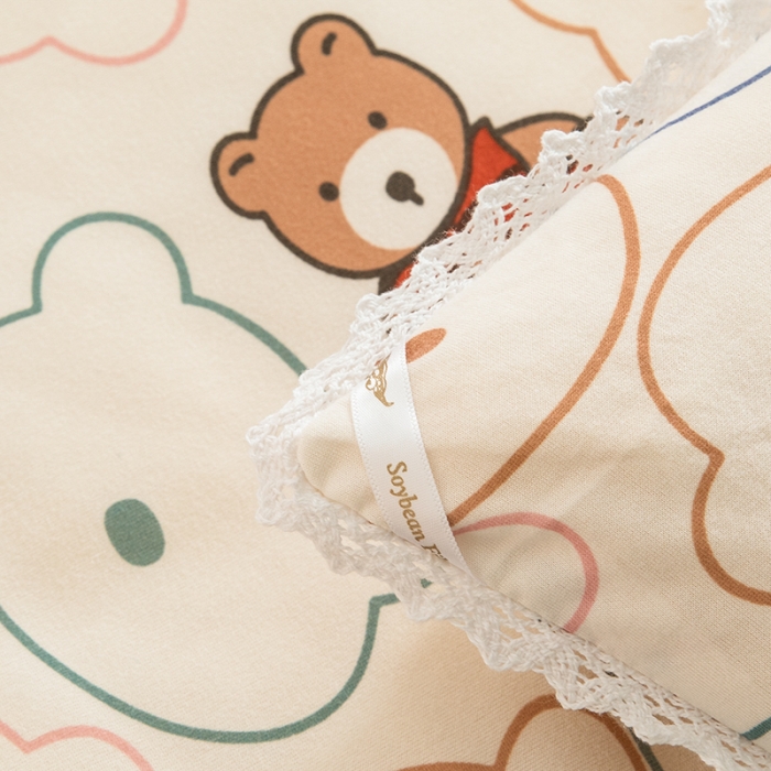 91家纺网 家纺一手货源 找家纺 芯恋 2025款针织棉大豆被子被芯春秋加厚冬被 活力小熊