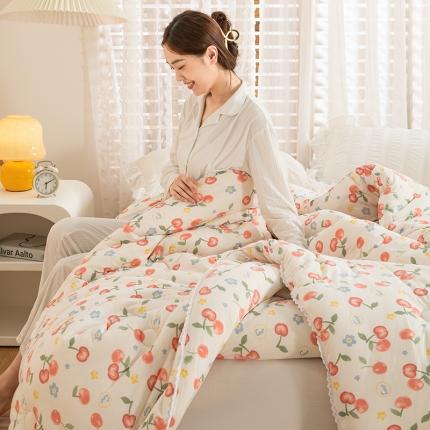 芯恋 2025新款针织棉大豆被子被芯春秋加厚冬被浪漫春日