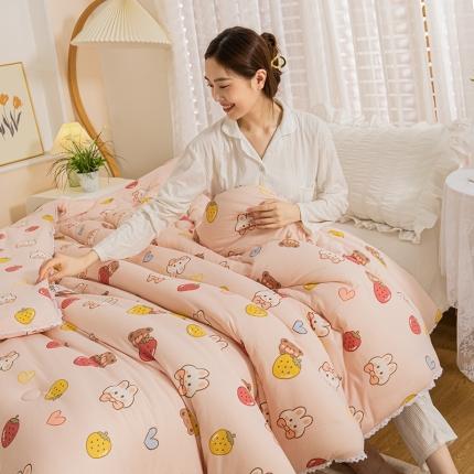 芯恋 2025新款针织棉大豆被子被芯春秋加厚冬被 少女心
