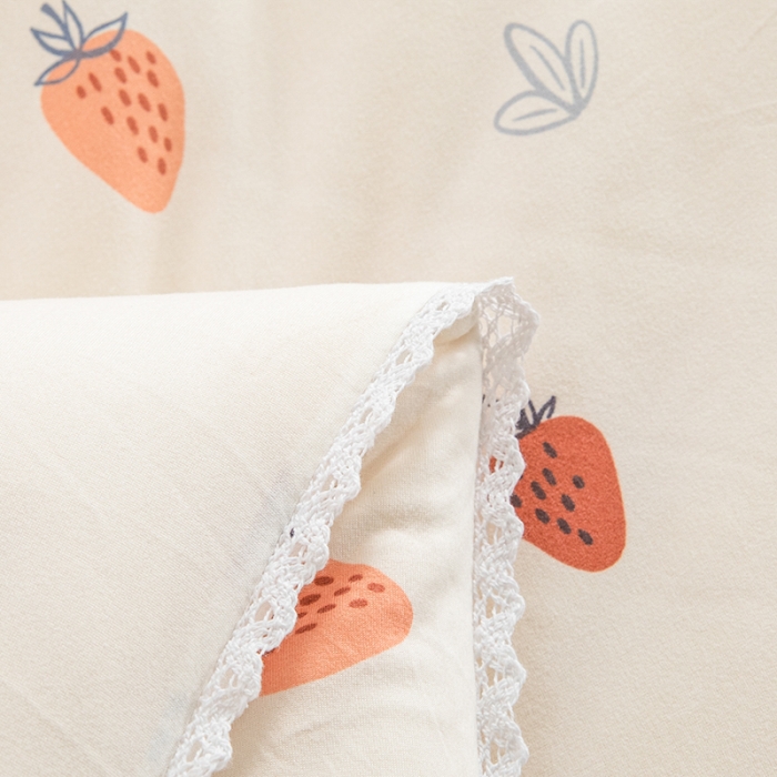 91家纺网 家纺一手货源 找家纺 芯恋 2025款针织棉大豆被子被芯春秋加厚冬被 甜心草莓