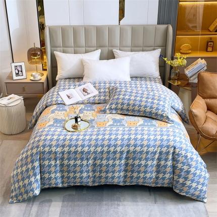 凯磊家纺 2022新款.磨毛系列--单被套 欢乐熊