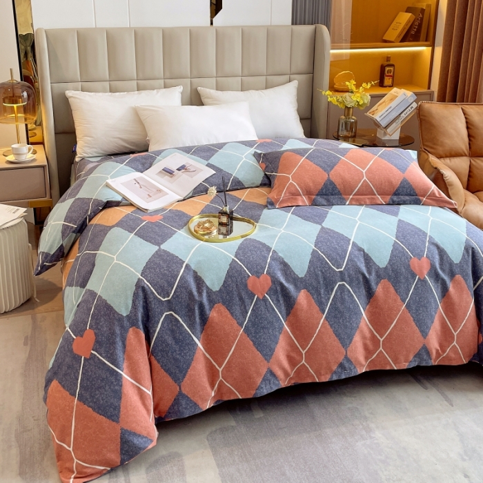 91家纺网 家纺一手货源 找家纺 凯磊家纺 2022新款.磨毛系列--单被套 彼岸