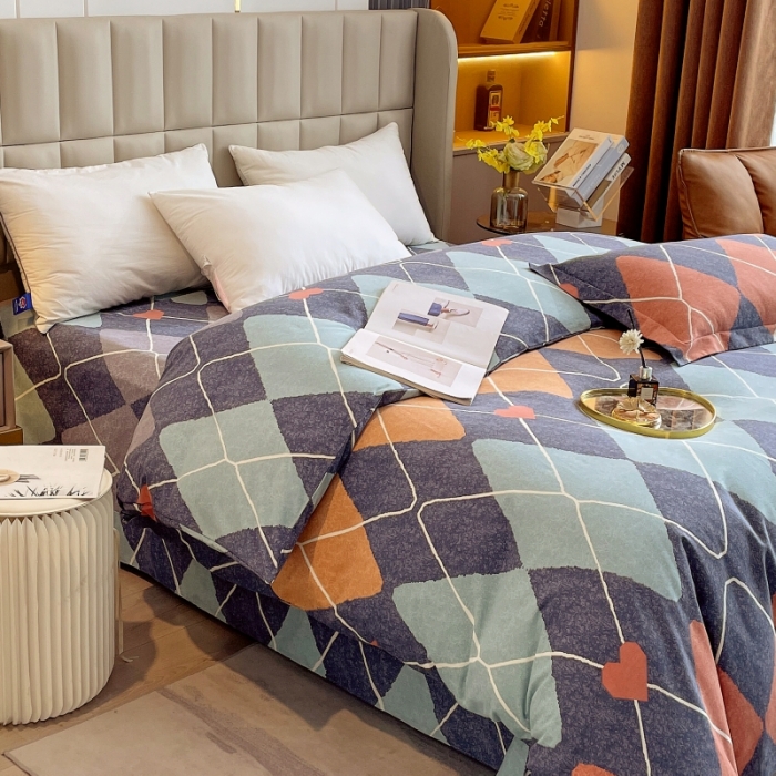 91家纺网 家纺一手货源 找家纺 凯磊家纺 2022新款.磨毛系列--单被套 彼岸