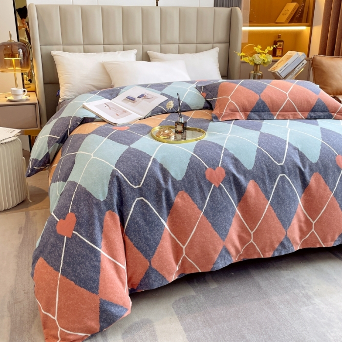 91家纺网 家纺一手货源 找家纺 凯磊家纺 2022新款.磨毛系列--单被套 彼岸