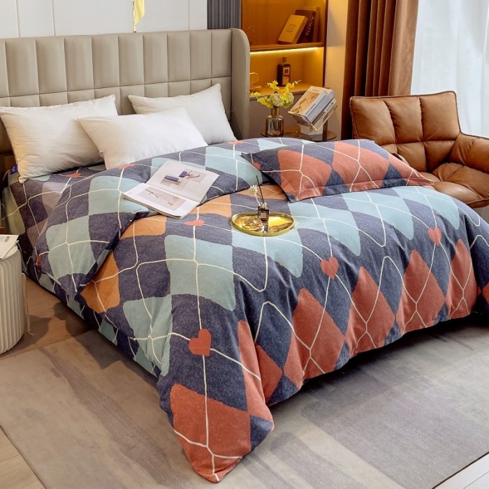 91家纺网 家纺一手货源 找家纺 凯磊家纺 2022新款.磨毛系列--单被套 彼岸