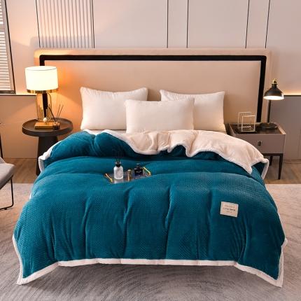 91家纺网 家纺一手货源 找家纺 （总）法澳2023新款230克贝贝绒北极绒单被套/毛毯两用