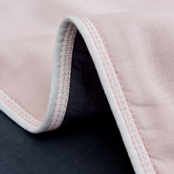 91家纺网 家纺一手货源 找家纺 朴尔 2022新款全棉四层纱布大版花独版枕巾（一对） 甜甜小猪（50*80）