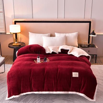 91家纺网 家纺一手货源 找家纺 （总）法澳2023新款230克贝贝绒北极绒单被套/毛毯两用