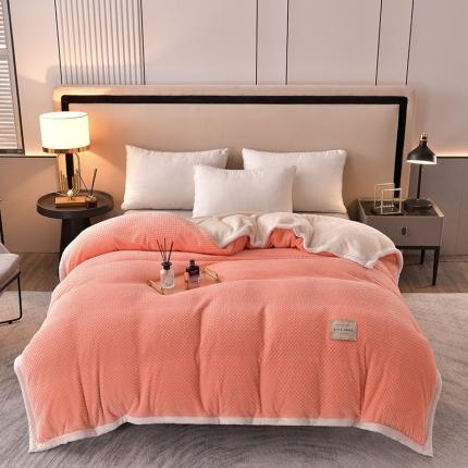 91家纺网 家纺一手货源 找家纺 （总）法澳2023新款230克贝贝绒北极绒单被套/毛毯两用