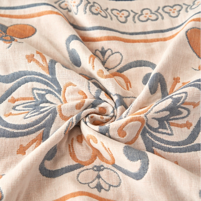 91家纺网 家纺一手货源 找家纺 朴尔 2022新款全棉四层纱布休闲枕巾（一对） 皇室贵族-米白（53*78）