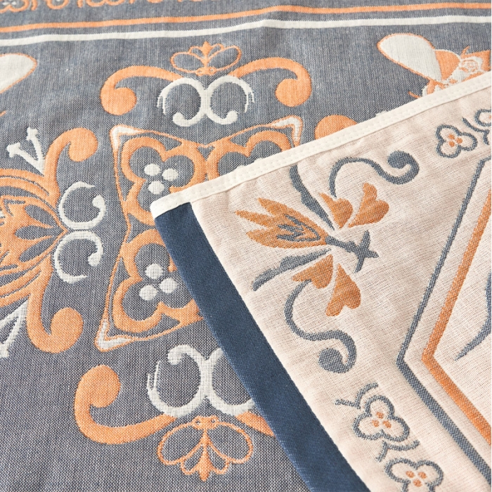 91家纺网 家纺一手货源 找家纺 朴尔 2022新款全棉四层纱布休闲枕巾（一对） 皇室贵族-米白（53*78）