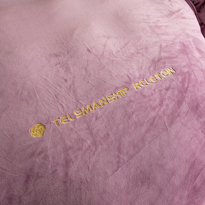 91家纺网 家纺一手货源 找家纺 斯卡诺直播爆款高克重纯色极简加厚牛奶绒四件套 山茶花-豆沙