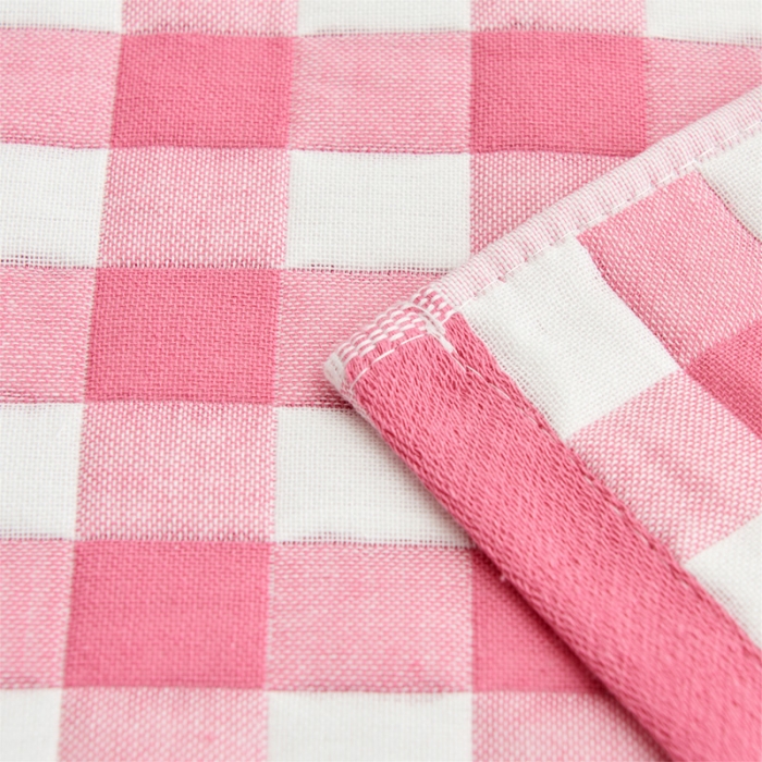 91家纺网 家纺一手货源 找家纺 朴尔 2022新款三层纱布枕巾（一对） 云朵-粉（52*78）