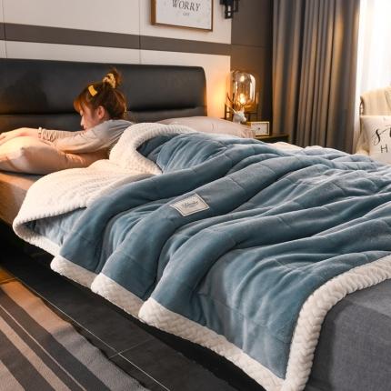 91家纺网 家纺一手货源 找家纺 （总）印季家纺 2024新款三层夹棉加厚复合毛毯