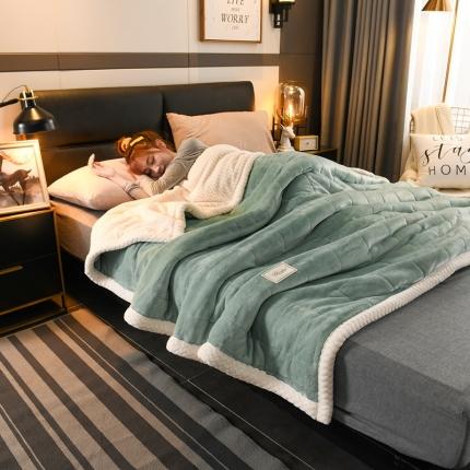 91家纺网 家纺一手货源 找家纺 （总）印季家纺 2024新款三层夹棉加厚复合毛毯