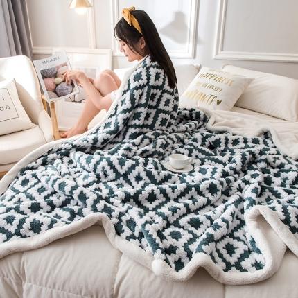 91家纺网 家纺一手货源 找家纺 （总）印季 2024新款提花立体舒棉绒毛毯