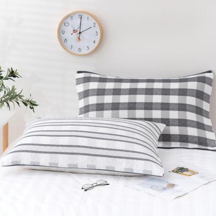 91家纺网 家纺一手货源 找家纺 朴尔 2022新款混纺三层纱布枕巾一对